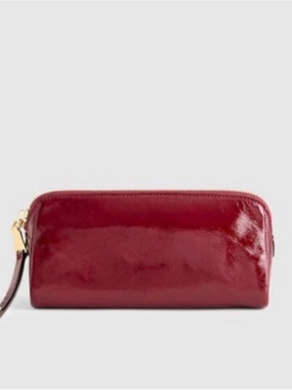 ISO: Madewell Patent Leather Makeup Pouch in Cabernet / Burgundy
